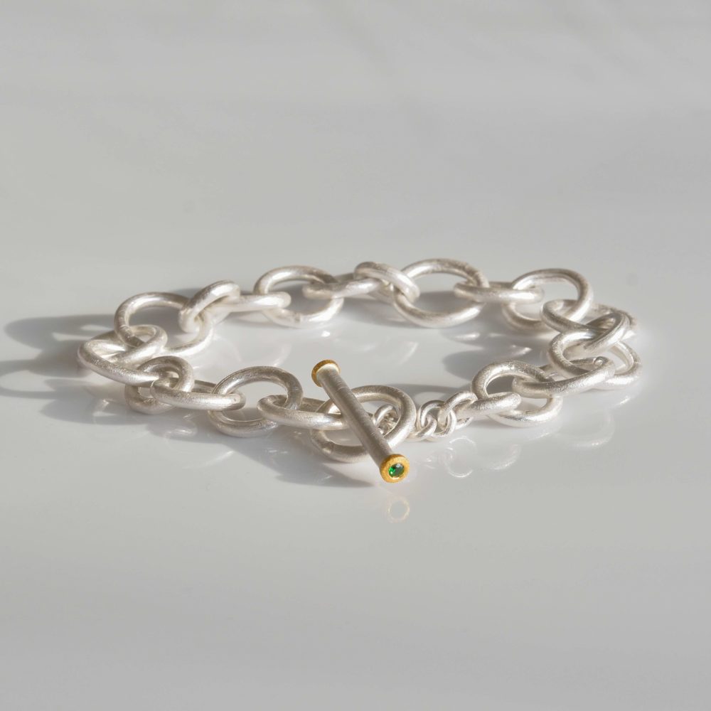 fine silver handmade bracelet mh goldsmith