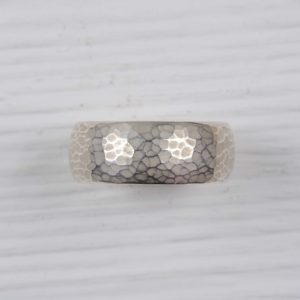 sterling silver hammered ring