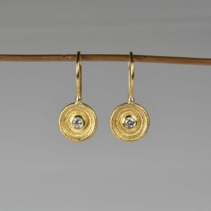 18ct gold diamond earrings